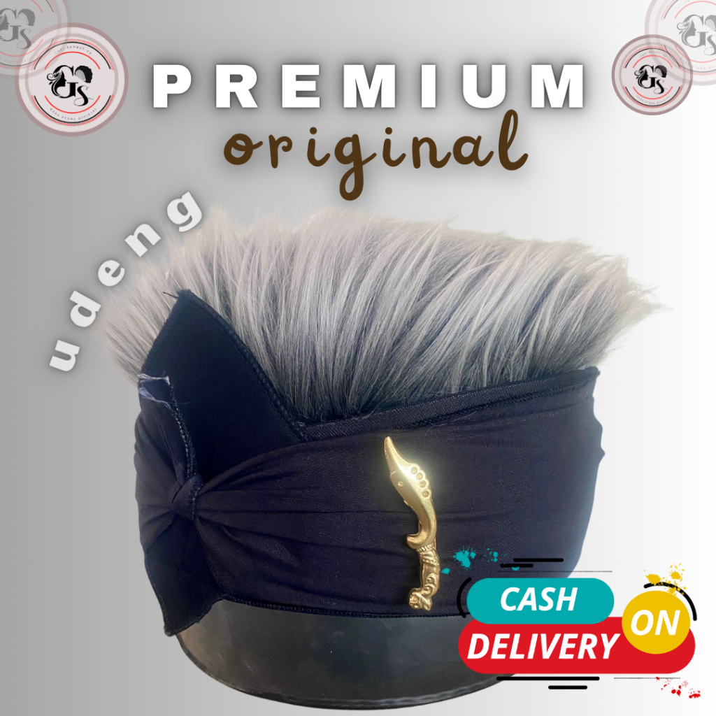 Udeng Silver Polos Hitam Sunda Premium Original Udeng Kepala
