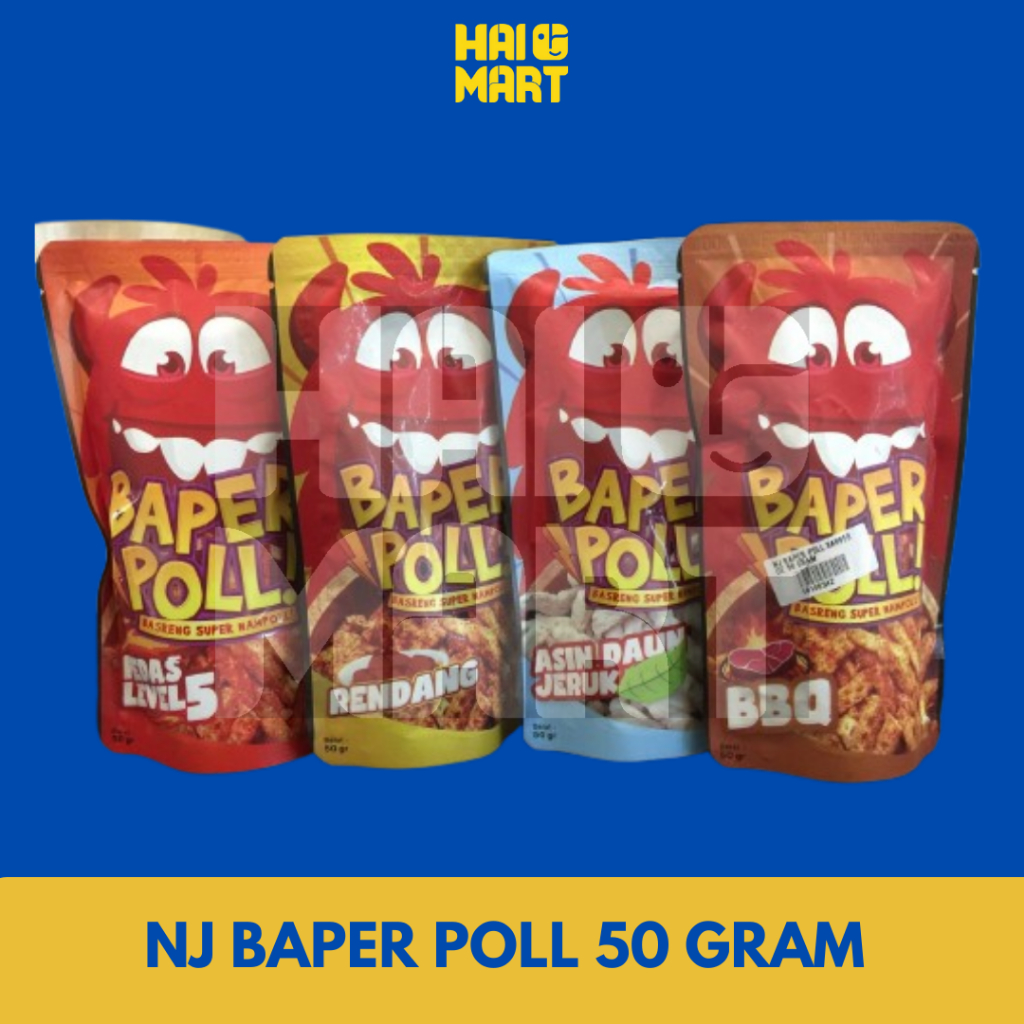 

NJ BAPER POLL ALL VARIAN 50 GRAM | CEMILAN VIRAL BASRENG SUPER NAMPOL ( BAPERPOLL)