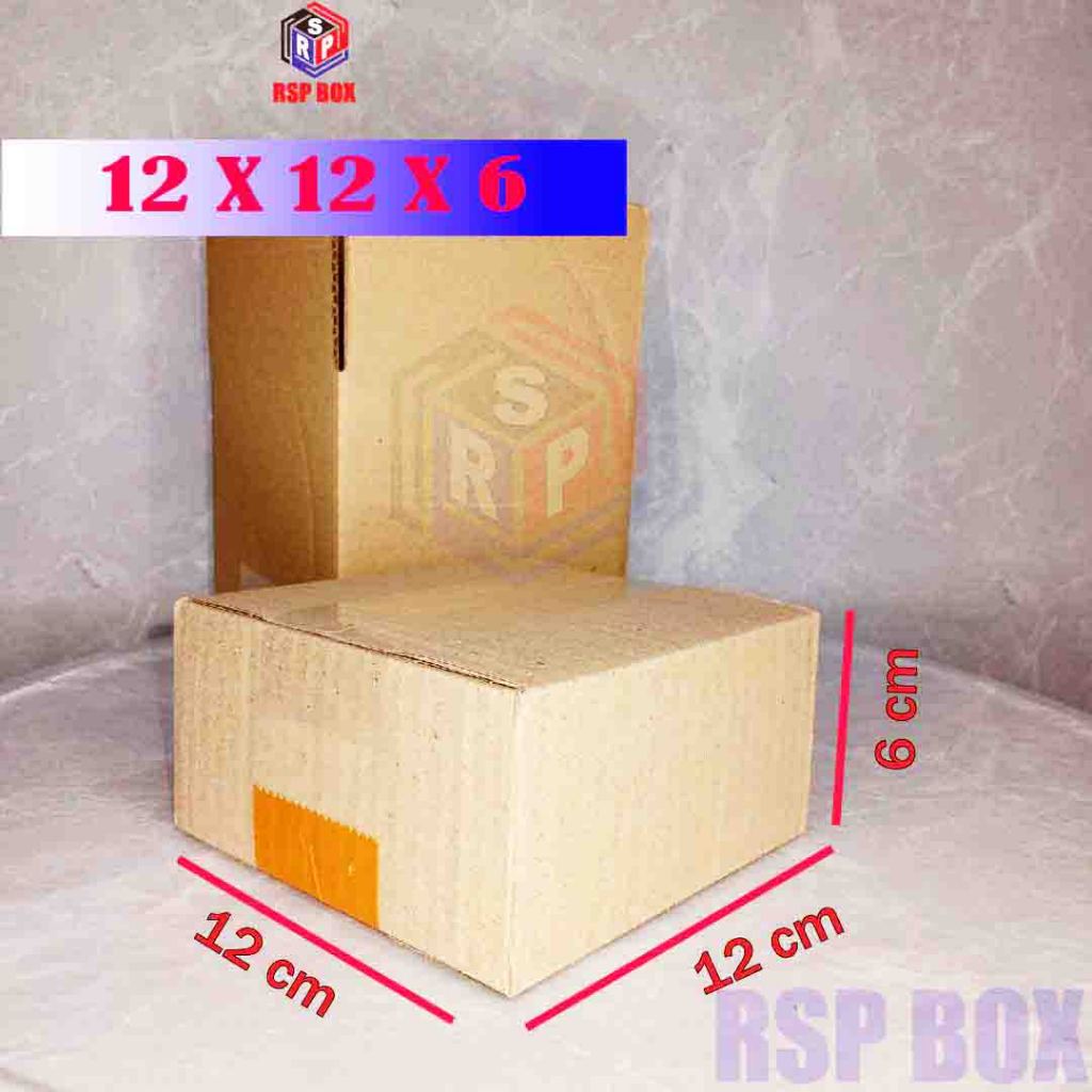 

Kardus ukuran 12x12x6 cm box packing murah dus packaging karton box