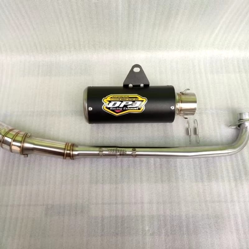 Knalpot DPJ gp1 black Supra Revo Jupiter Vega Blade smesh Shogun dll