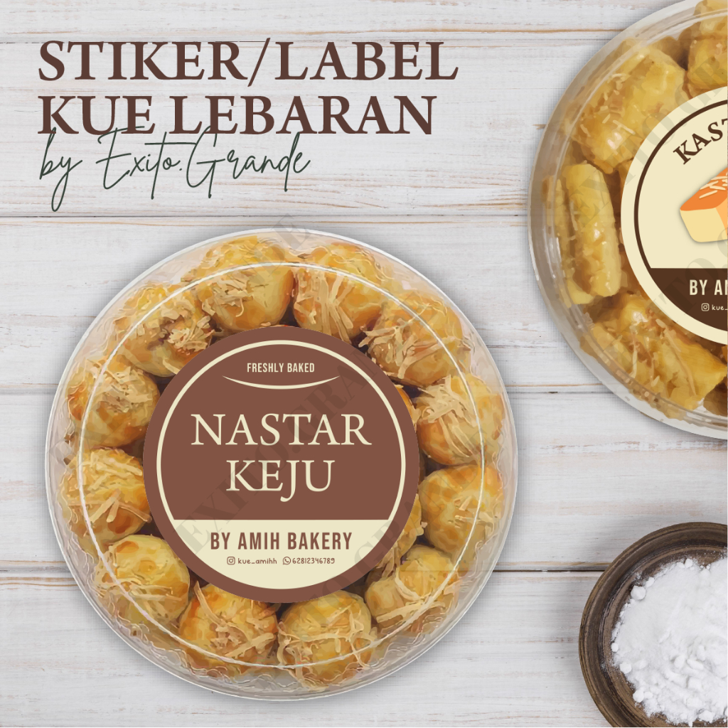 

Stiker Label Makanan / Kue Lebaran / Kue Kering / Label Toko Kue - BATCH 3