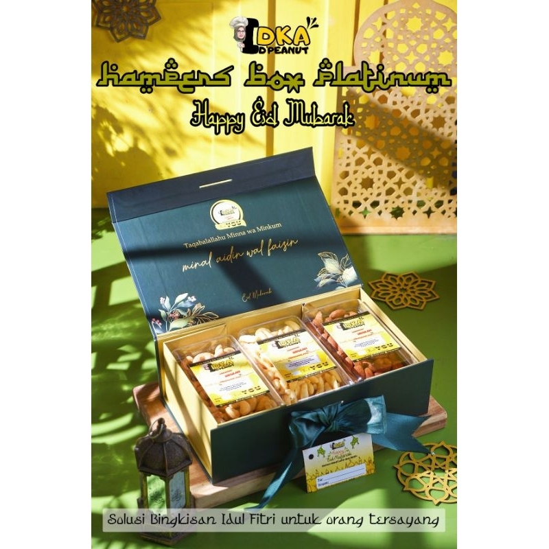 

HAMPERS LEBARAN BOX PLATINUM IDKA D'PEANUTS