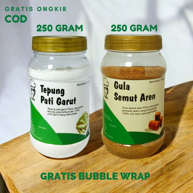 

PAKET TEPUNG PATI GARUT ASLI 250 GRAM DAN GULA SEMUT AREN ASLI 250 GRAM