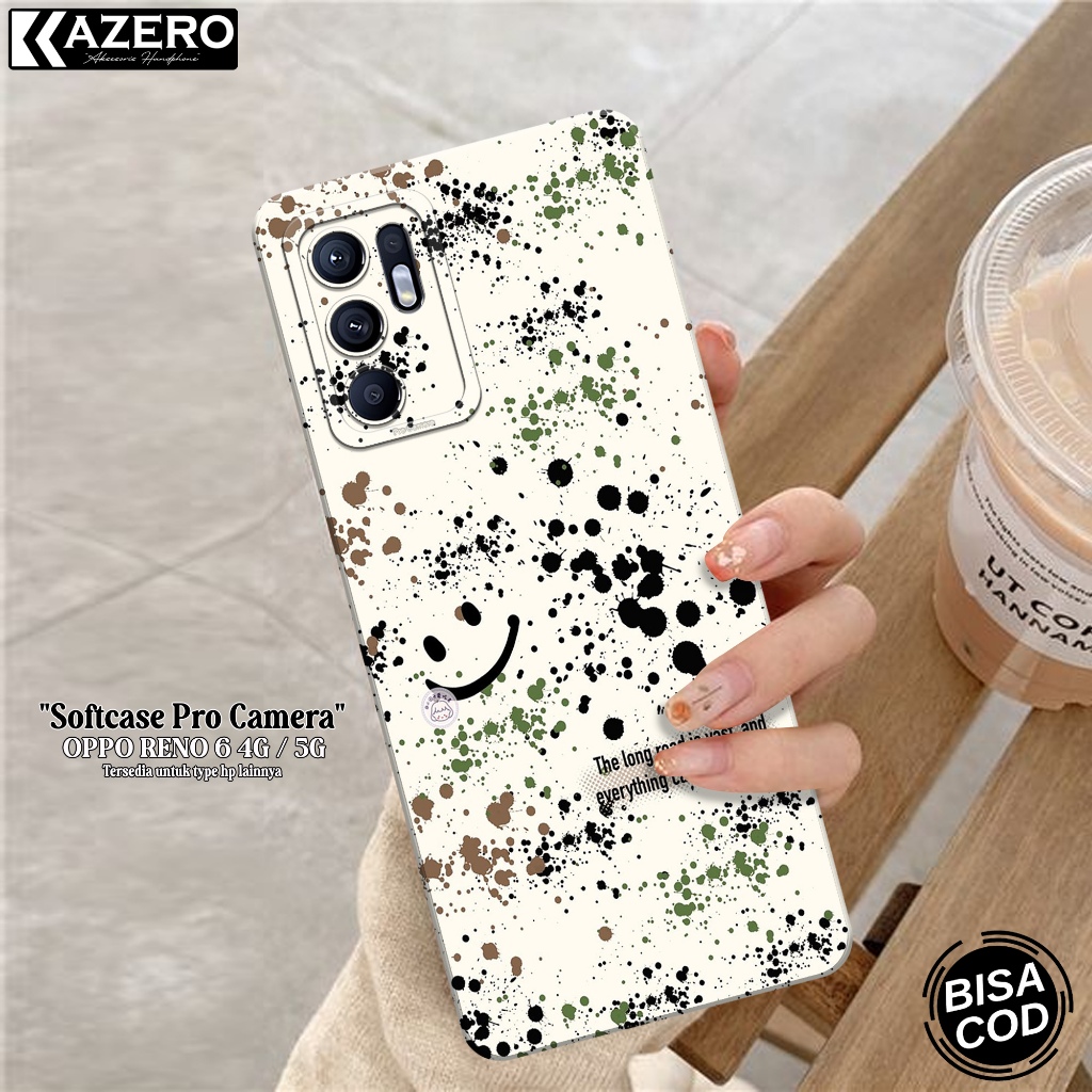 Kesing OPPO RENO 6 4G / 5G Fashion Case Aesthetic Softcase OPPO RENO 6 4G / 5G Silikon Pro Camera Ca