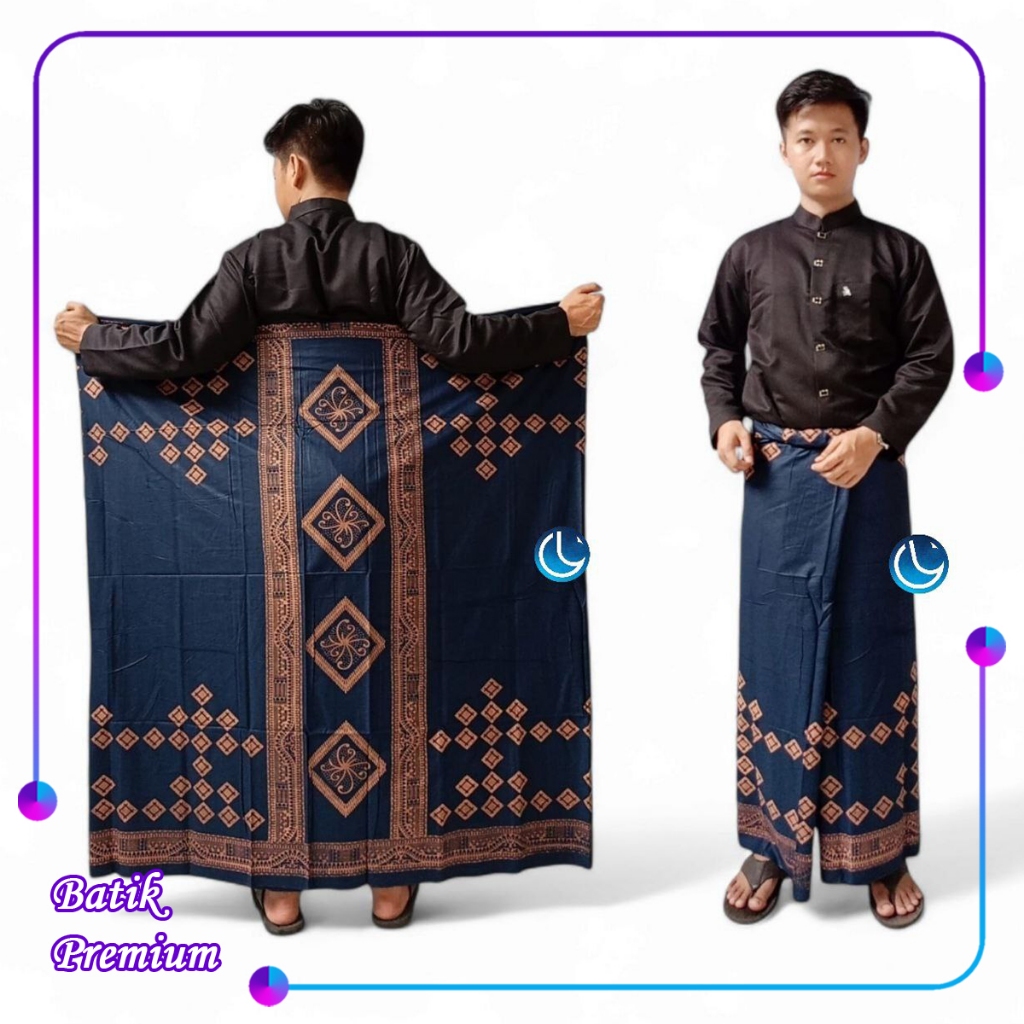Sarung Goyor - Sarung Muslim Pria - Motif Kotak