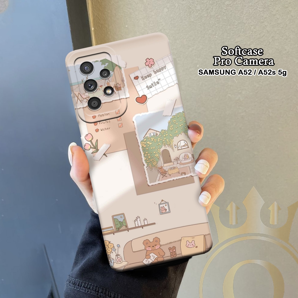 Softcase Samsung Galaxy A52 5G / A52s 5G - ORORA - Case Samsung A52 5G - Motif Case Aesthetic - Case