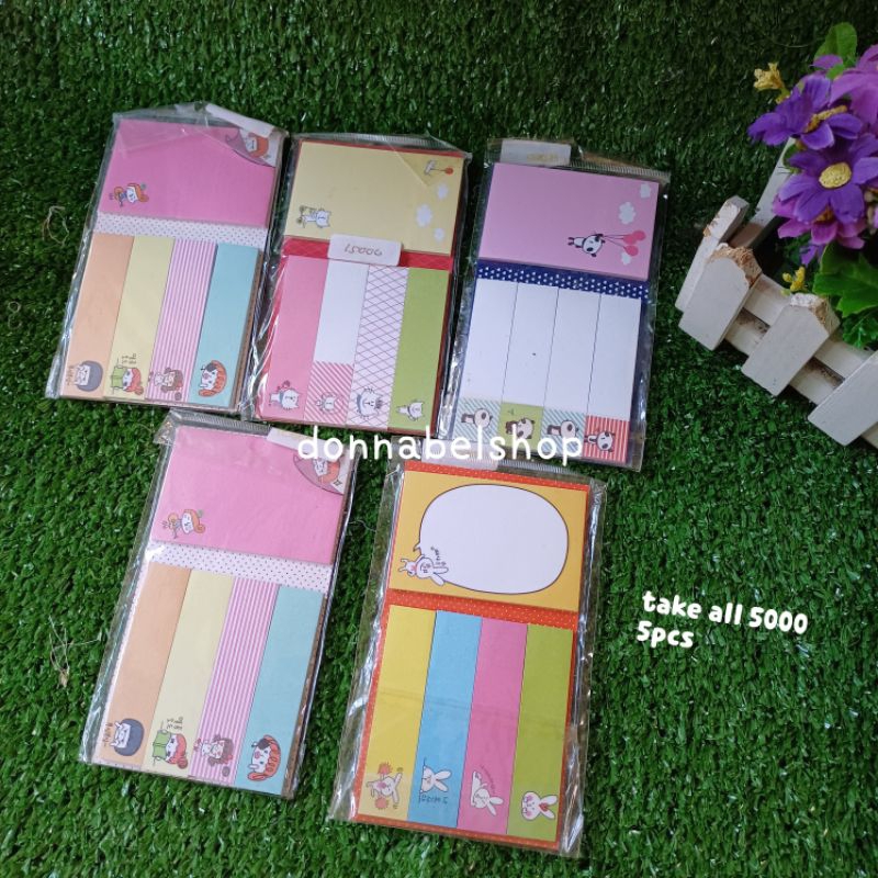 

ATK 10 STICKY NOTE PEMBATAS BUKU PENANDA BUKU KERTAS MEMO