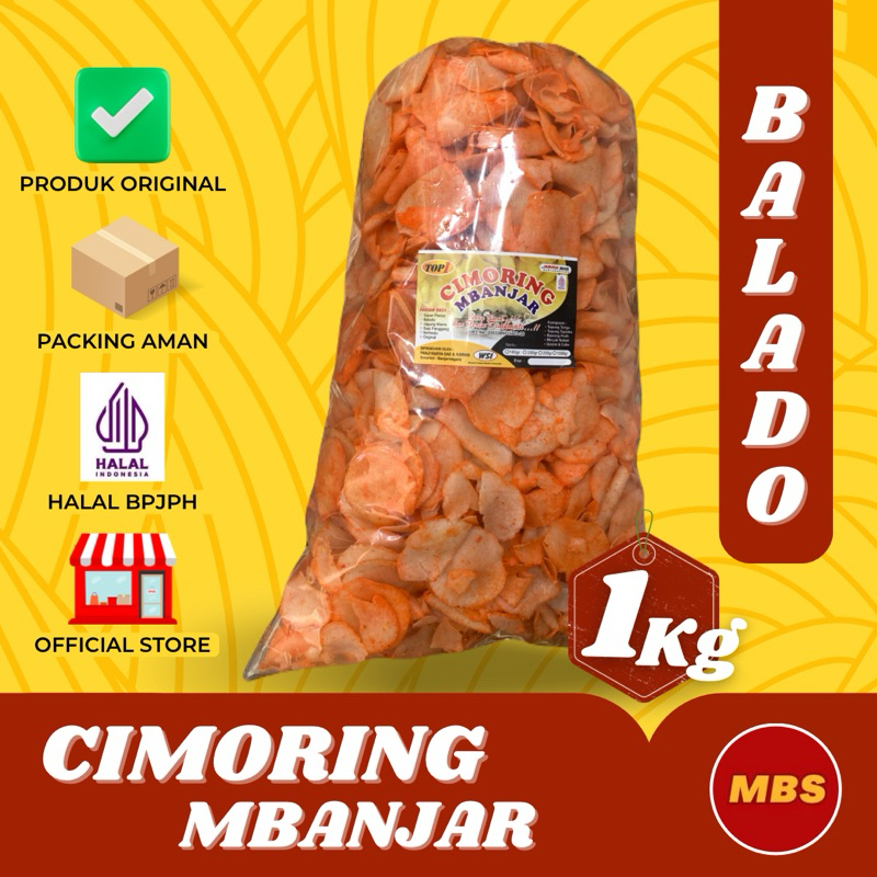 

CIMORING MBANJAR BALADO GURIH RENYAH 1Kg / 1000g - MUBAROK SNACK