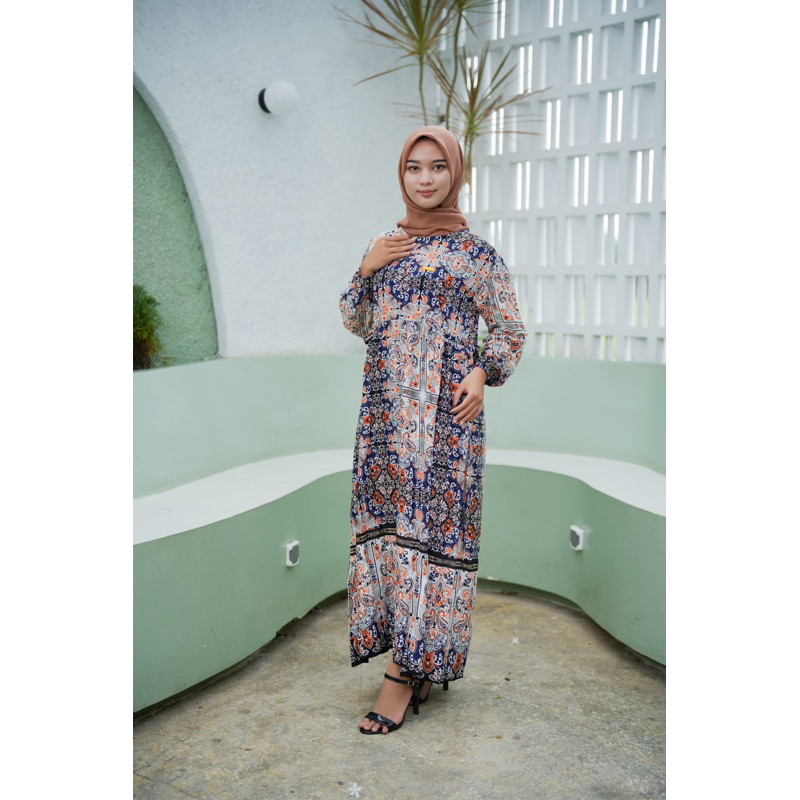 midi dress terbaru 2025 Rekomendasi Midi Dress Wanita 2025 Motif Bunga
