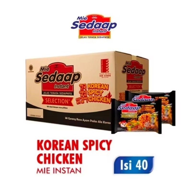 

PUSAT SEMBAKO RAKYAT - PROMO !!! SEDAP Mie Instan Rasa Korean Spicy Chicken Bag 40×900 gr (1karton/dus) Mie Instan SEDAP Gurih Enak Harga Grosir Termurah