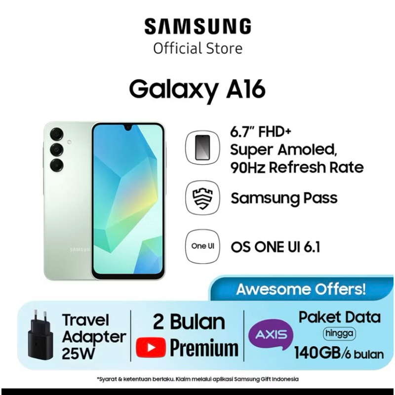 Samsung Galaxy A16 6.7" FHD+ Super Amoored
