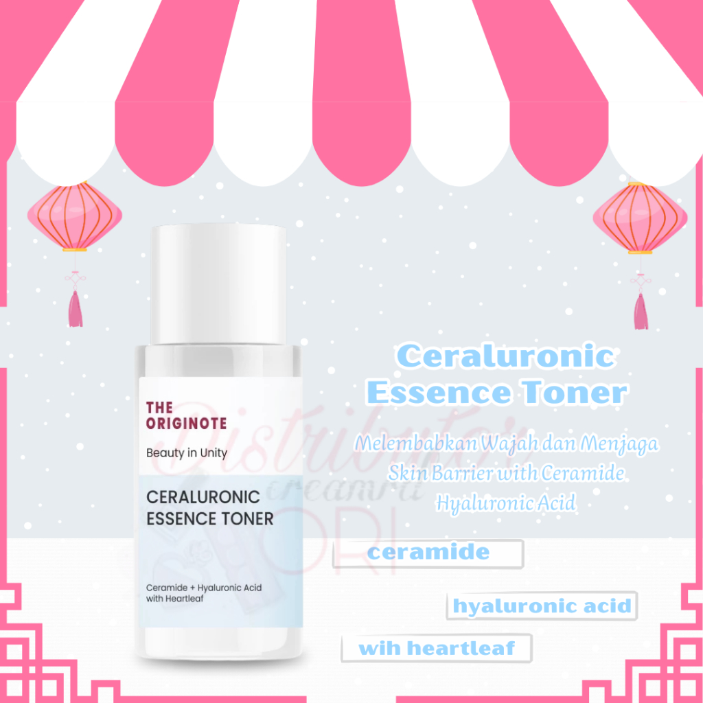 The Originote Ceraluronic Essence Toner 80ml - Toner Melembabkan dan Menjaga Skin Barrier with Ceram