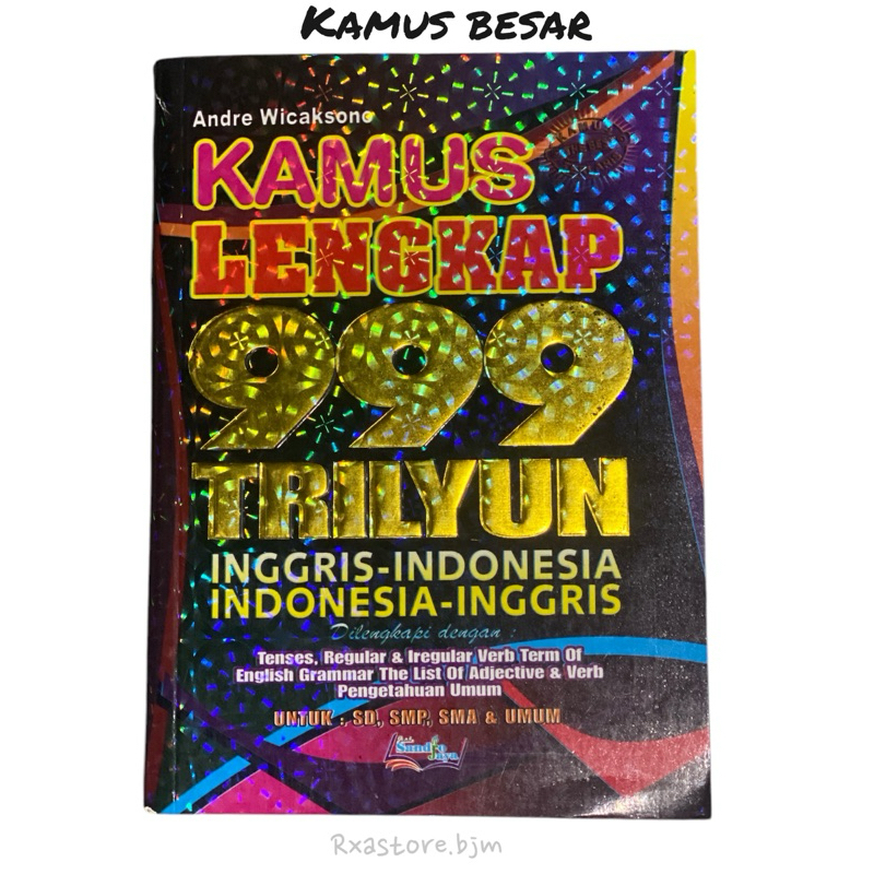KAMUS LENGKAP 999 TRILYUN BAHASA INGGRIS-INDONESIA // INDONESIA-INGGRIS, KAMUS UKURAN BESAR
