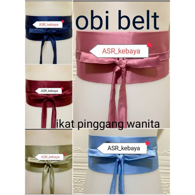 obi belt/obi belt satin/ikat pinggang/ootd