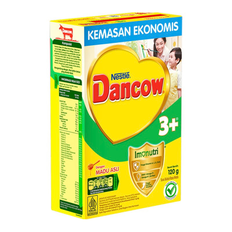 DANCOW - NESTLE DANCOW 3+ Imunutri Susu Bubuk pertumbuhan anak 3-5 Tahun Rasa Madu Vanilla dan cokla