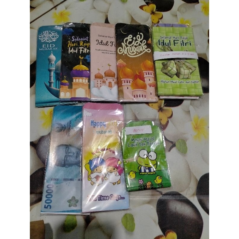 

5 Pack ( 5 BKS ) Amplop lebaran 2024 Jumbo uang tidak dilipat