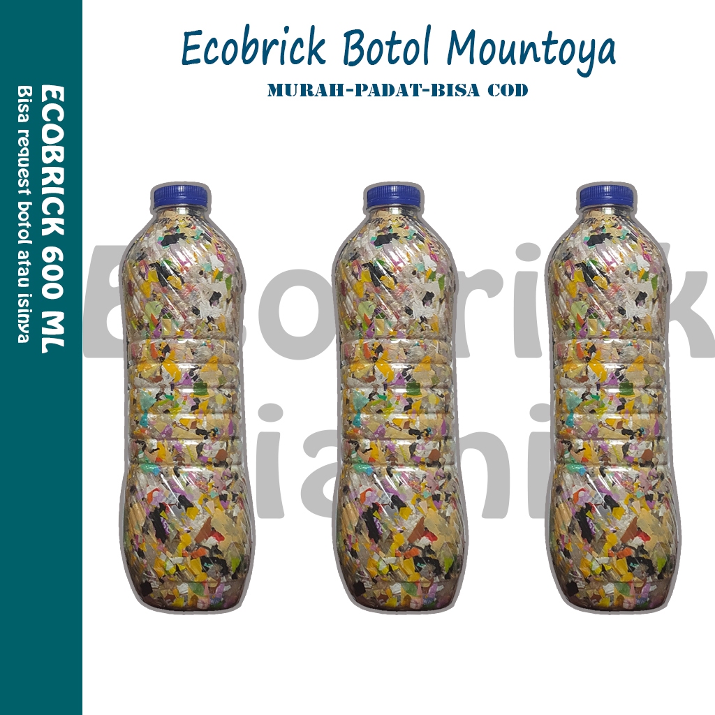 Ecobrick Botol Sanqua 600 ml berat 200g gram