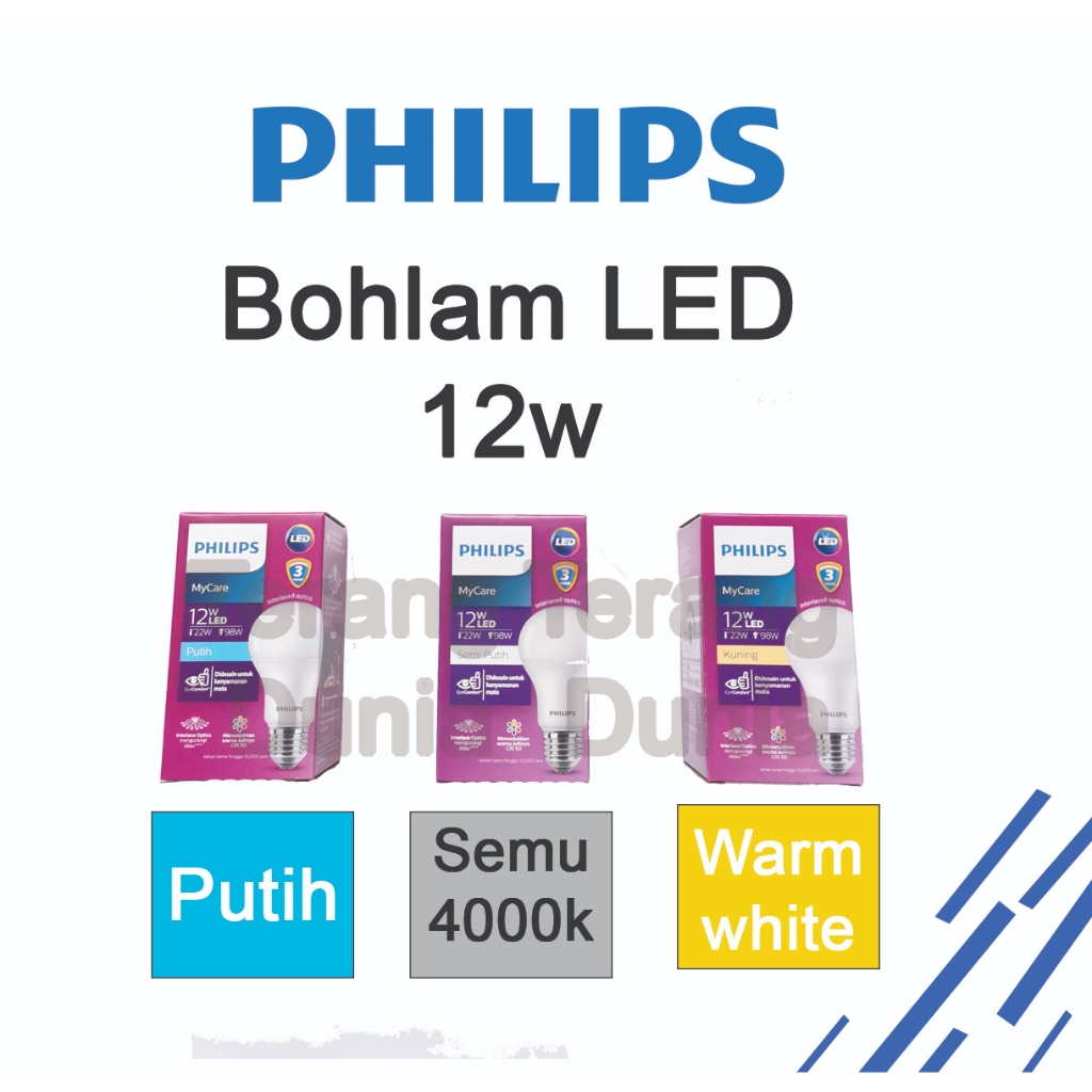Bohlam LED Philips 12w Bohlam Philips 12w Bohlam Philips LED 12w