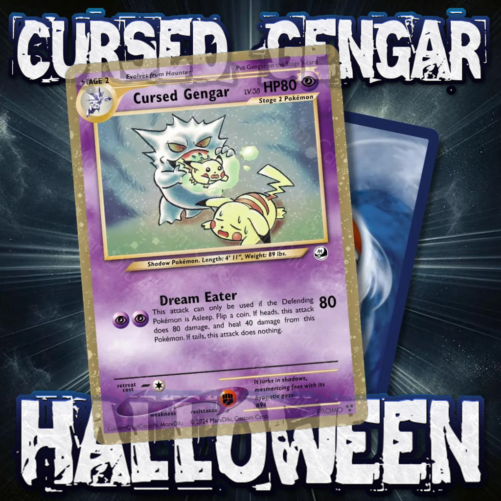 KARTU POKEMON TCG HOLOGRAM SPECIAL HALLOWEEN - CURSED GENGAR