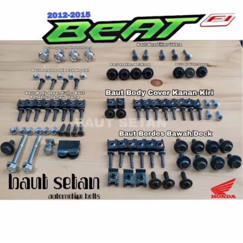 Baut Full body Honda Beat Fi/Baut fullset body Beat Fi Baut Full body Honda Beat Fi/Baut fullset bod