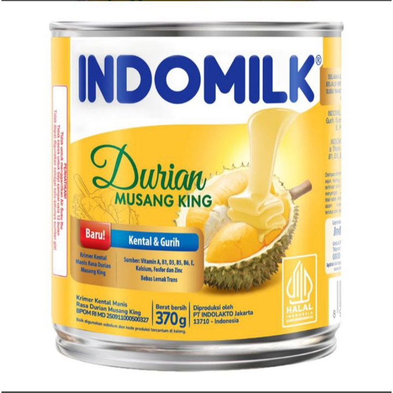 

indomilk krimer kental manis durian musang king 370g