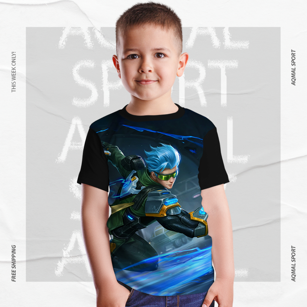 Kaos Anak dan Dewasa Unisex Print Distro Mobile Legends Gusion_Starlight