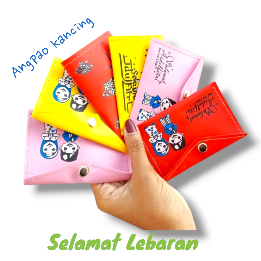 

(Dpt 12 pcs ) DOMPET AMPLOP KANCING LEBARAN / Amplop MINI Lebaran 2025 / Angpao THR Idul Fitri Desain Menarik