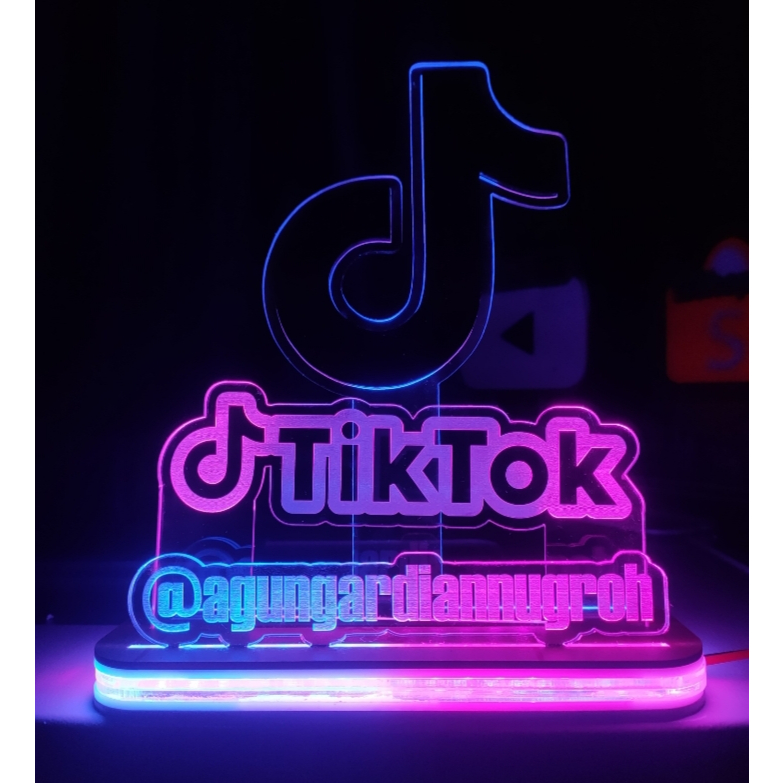 LAMPU HIAS AKRILIK/ LAMPU TIDUR /PLAKAT AKRILIK / LAMPU HIAS TIKTOK / PLAKAT CUSTOM