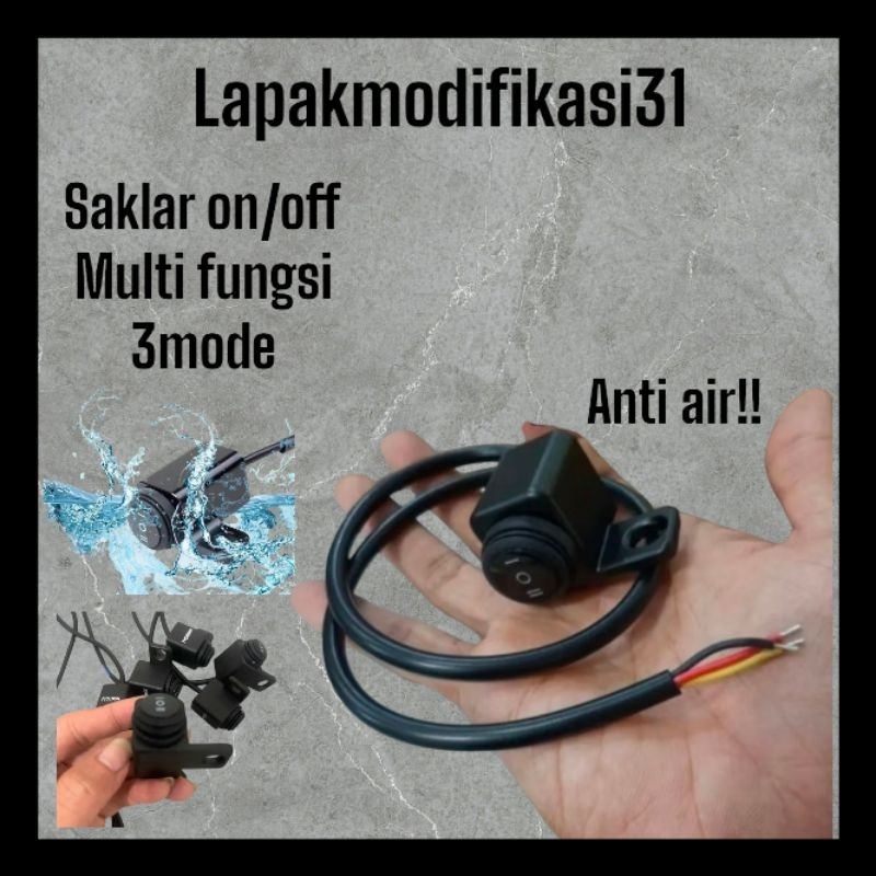saklar on off 3mode / saklar on off stang motor