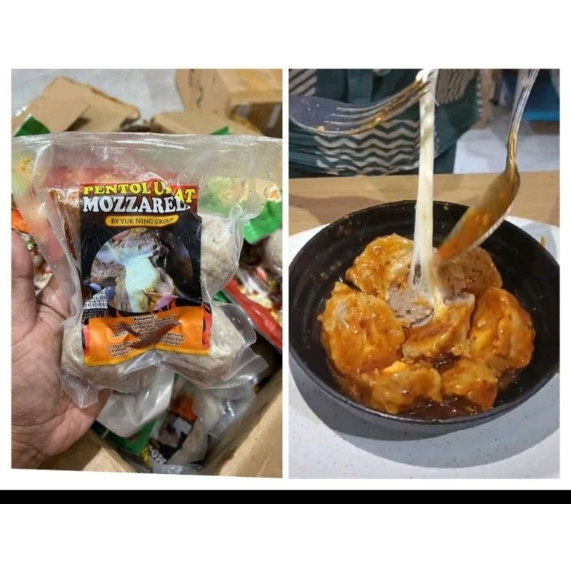 

Pentol Urat Jumbo Mozarella Isi 4 Pcs