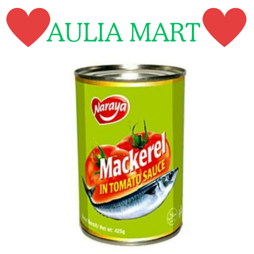 

Naraya Mackarel Tomat 425gr - Ikan Sarden Makarel Saus Tomato Sardines