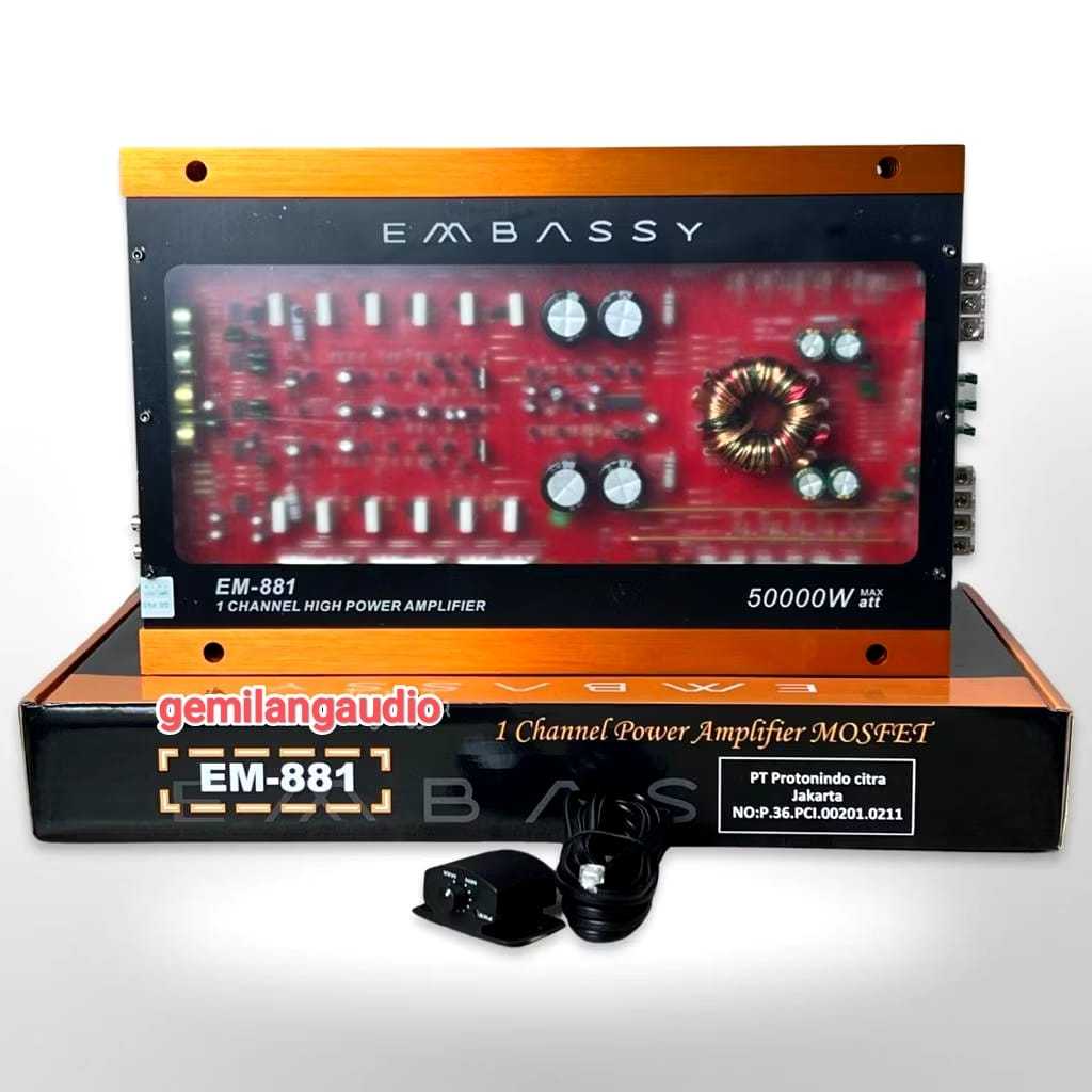 Power monoblock EMBASSY EM-881 Power monoblok 1 CH