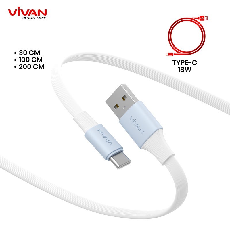 VIVAN Kabel Data Type C Fast Charging 18W SC II