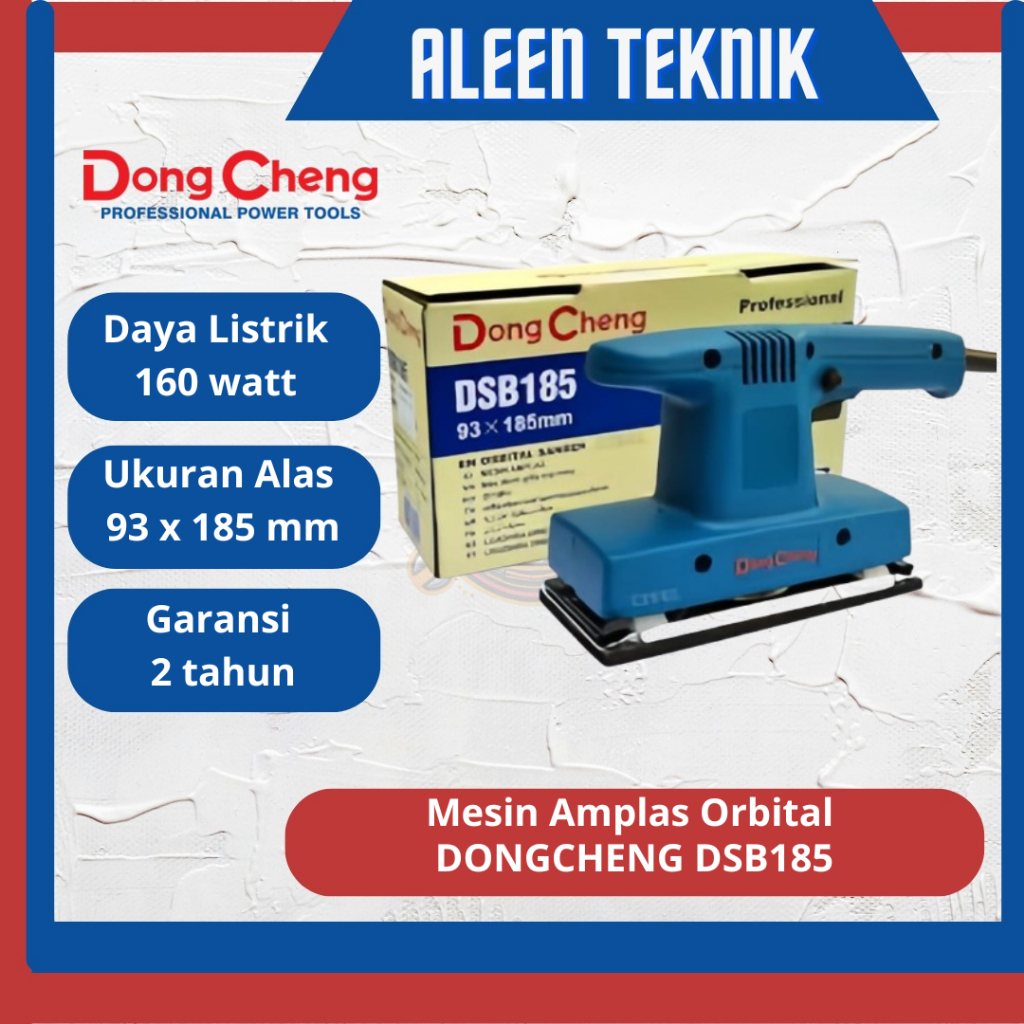 Mesin amplas orbital sander DSB185 DONGCHENG Mesin Orbital Sander
