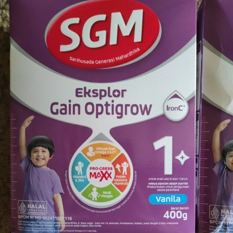 

SGM Eksplor Gain Optigrow Vanila 400g exp okt 2026