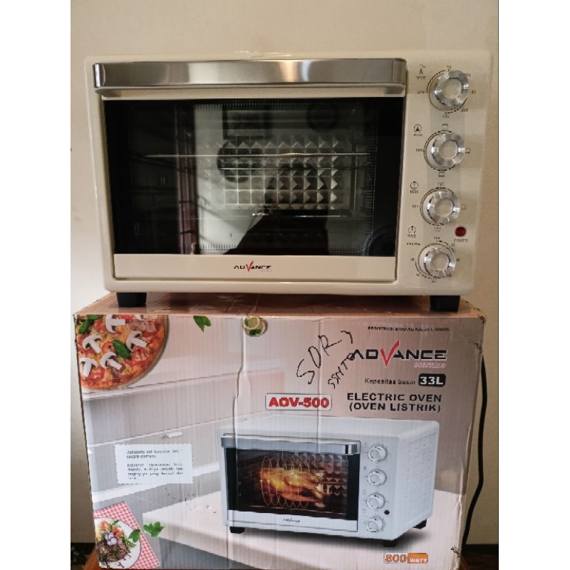 Oven Listrik Advance AOV-500 33Liter. OVEN ADVANCE 33L AOV-500
