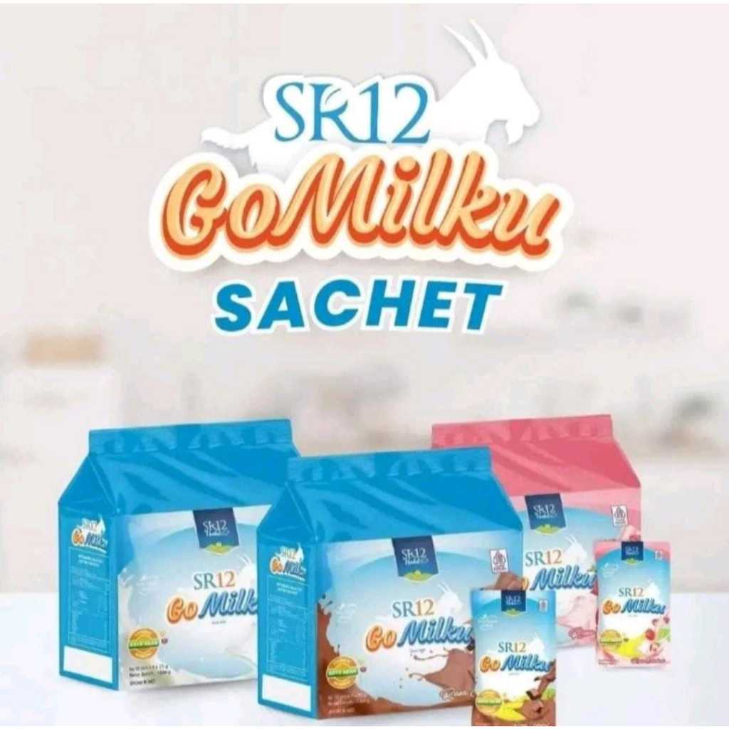 

SR12 GoMilku Sachet per Pouch Susu Kambing Etawa Isi 40 sachet