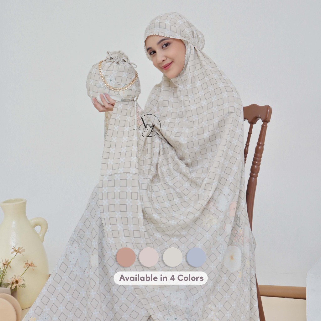 BY.ARSY Rayna Prayer Set Mukena Dewasa Premium Tanpa Label
