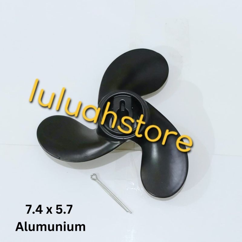 propeller kipas mesin tempel tohatsu 2.5 3.5 mercury Johnson 3.3 PK (7.4 x 5.7)