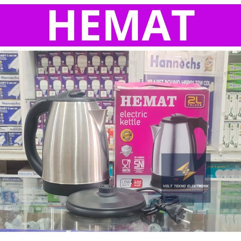 Ceret Elektrik Hemat Otomatis 2L / Pemanas Air Cerek / Cattle Listrik / Cerek Pemanas / Cerek Listri