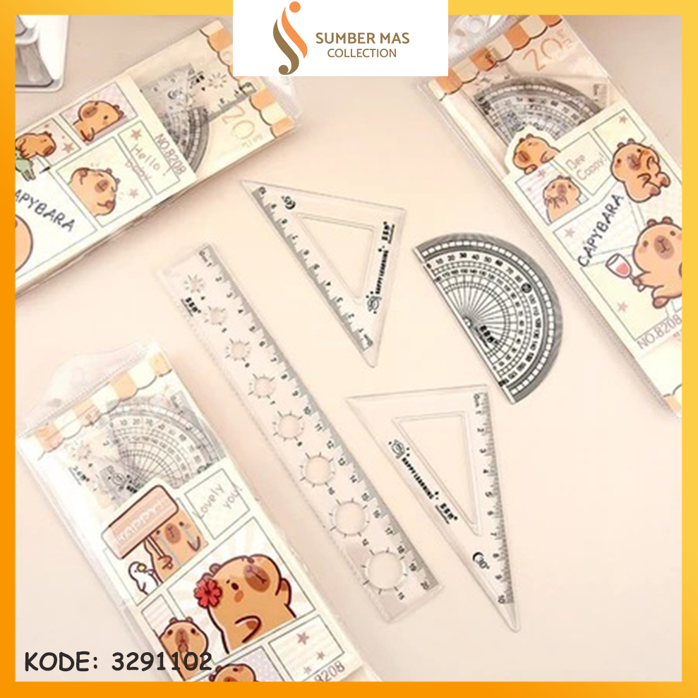 

Alat Tulis Labubu Capybara Ruler / Penggaris Set ( Isi 4 pcs )