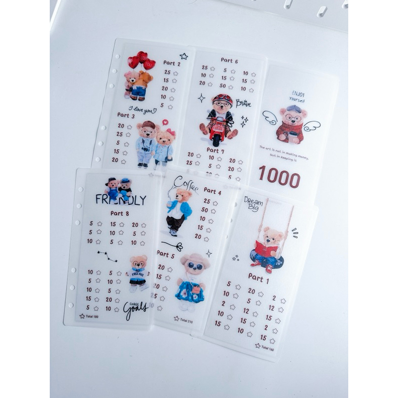 

TEDDY BEAR saving challenge untuk binder A6