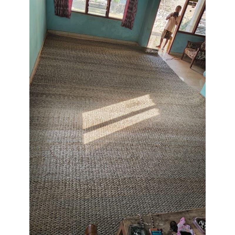 Rug Seagrass Kotak Jumbo 350cm x250cm dan 300x250cm / Karpet Anyaman Dekorasi