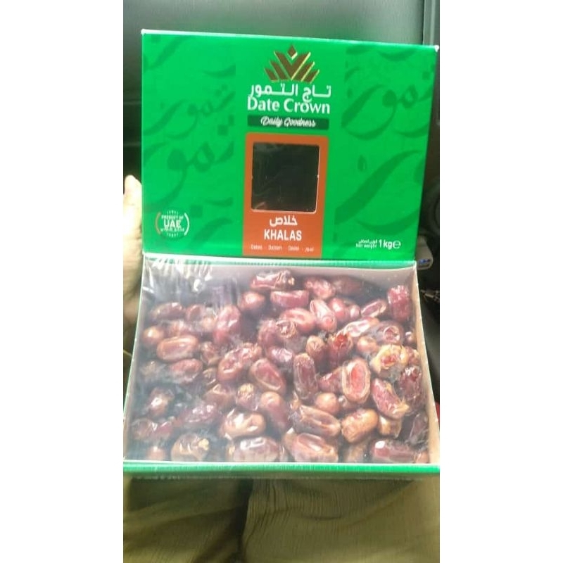

Promo Date Crown KHALAS 1kg Kurmanya Lembut Dan Manisnya ORIGINAL