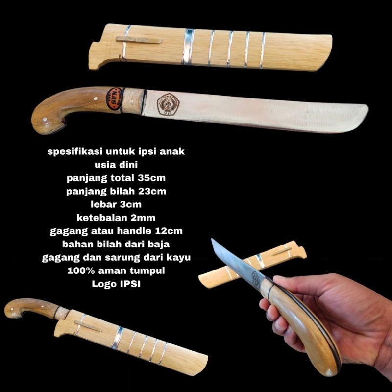 golok silat standar anak ipsi 100% aman tumpul