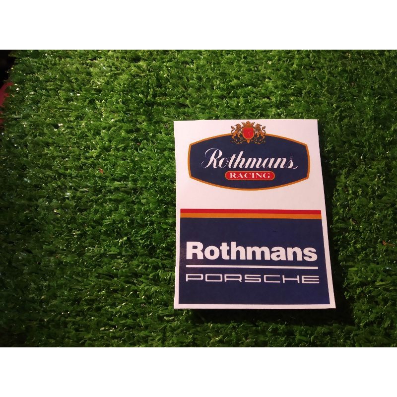 

stiker vinyl rothmans porsche