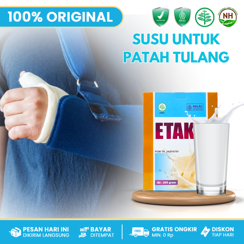 

Susu Kalsium - Untuk Patah Tulang Di Tangan - Patah Tulang Di Kaki - Tulang Begeser - Walatra Etaku