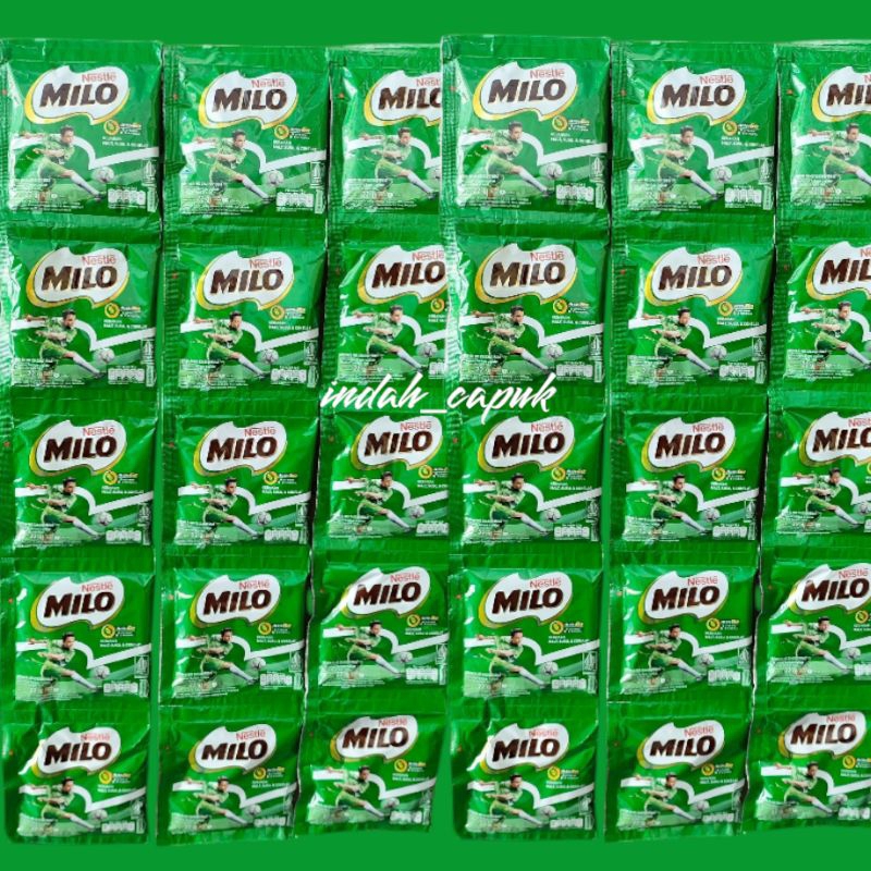 

Milo susu bubuk actif Go renceng isi 10 Sachet