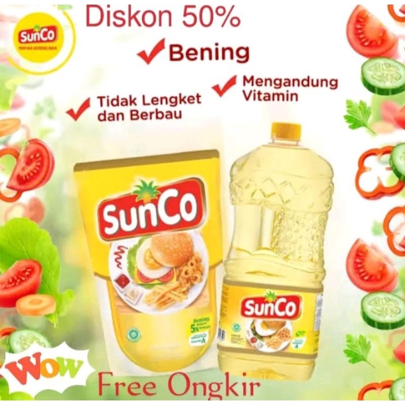 

Minyak Sunco Termurah & Terlaris 1 karton / Dus 6 pouch 2 Liter 12 Liter