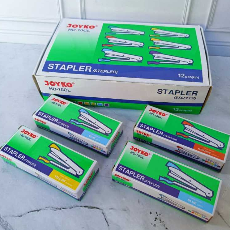 

ISI 12 PCS MESIN STAPLER JOYKO HD - 10CL | STAPLES